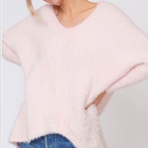 Blush Fuzzy Knit Sweater